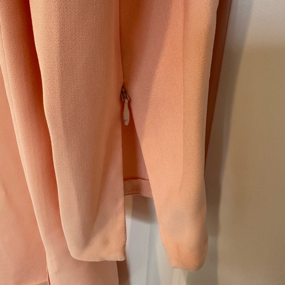 Elegant Peach Long Sleeve Blouse - Picture 6 of 6
